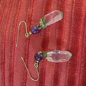 Crystal dangle earrings